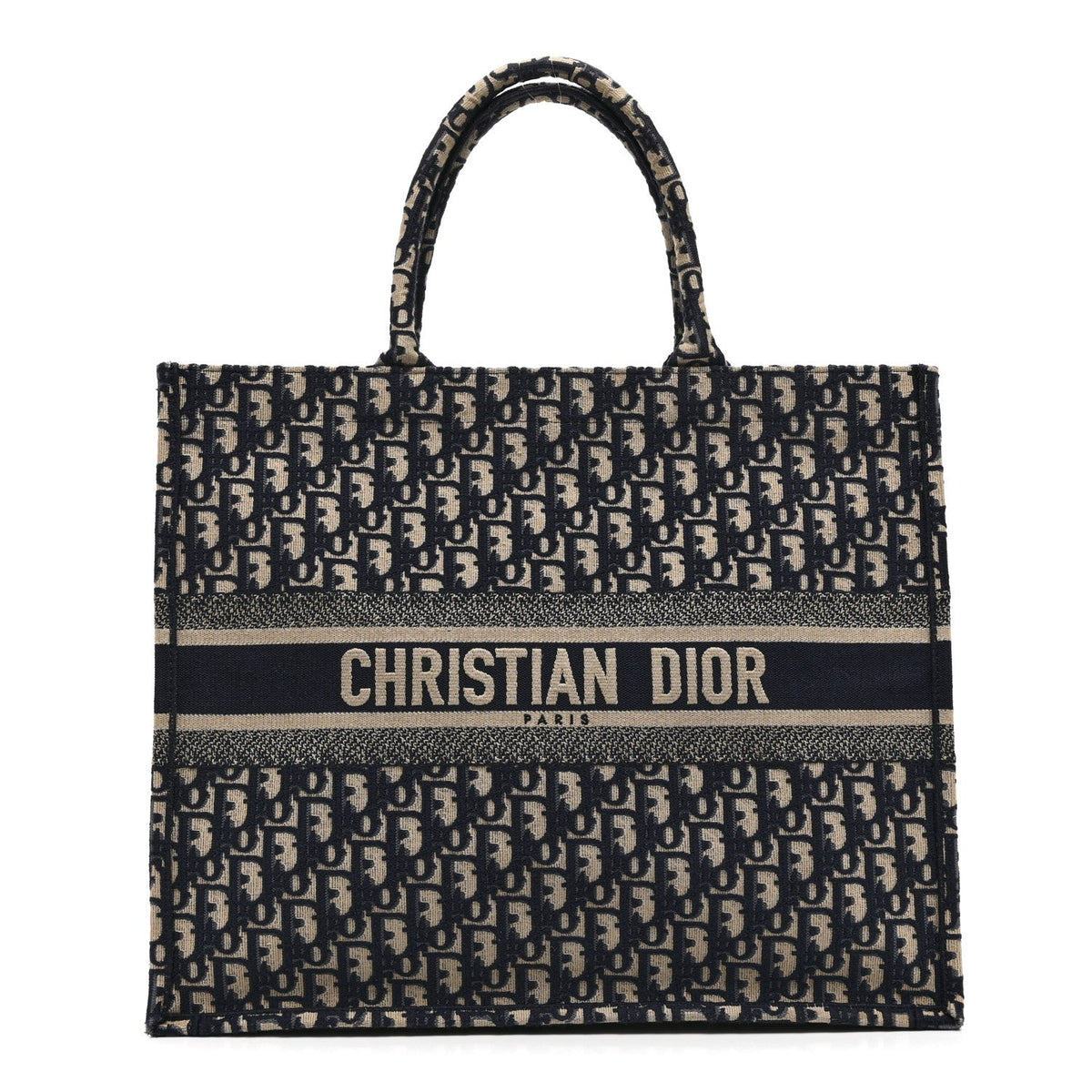 Oblique Large Book Tote Blue Multicolor
