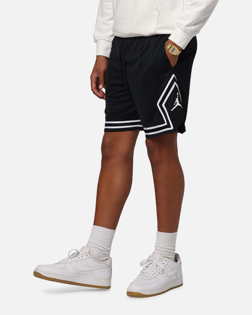 HOT Products Jordan Dri-FIT Sport Diamond Shorts Black/White/White