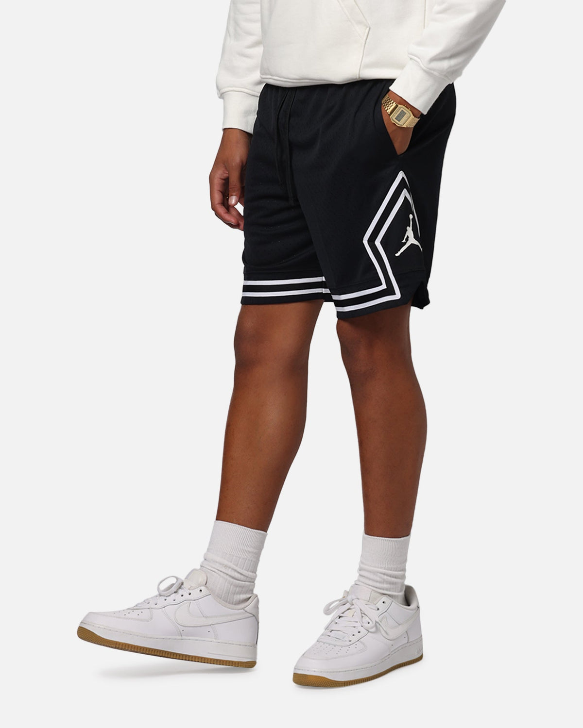 HOT Products Jordan Dri-FIT Sport Diamond Shorts Black/White/White