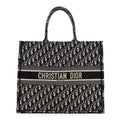 Oblique Large Book Tote Blue Multicolor