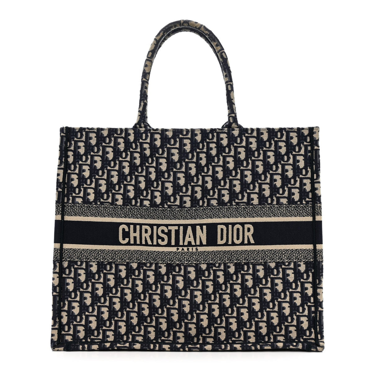 Oblique Large Book Tote Blue Multicolor