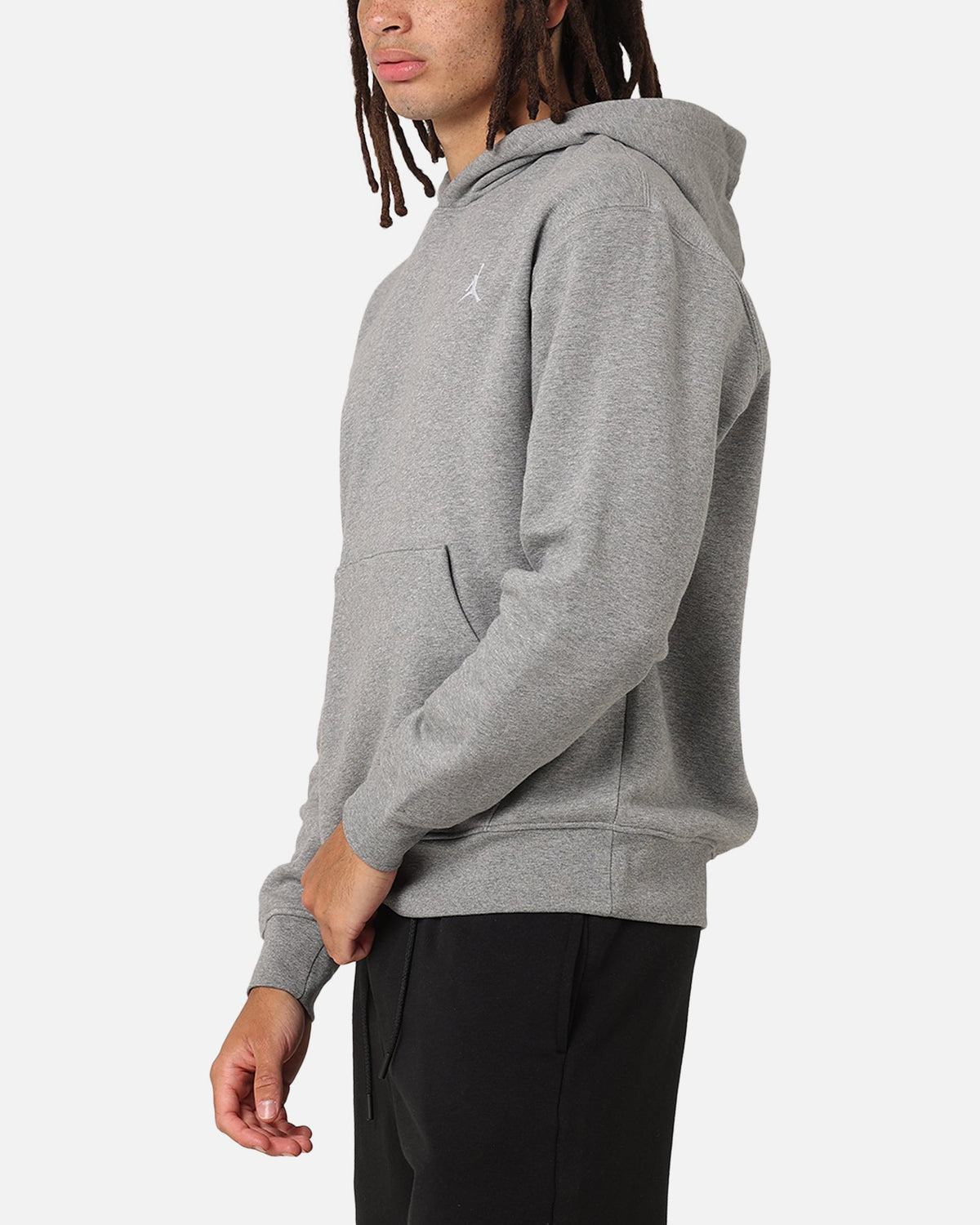 HOT Products Jordan Brooklyn Fleece Pullover Hoodie Carbon Heather/White