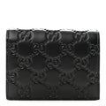 Guccissima Card Case Wallet Black