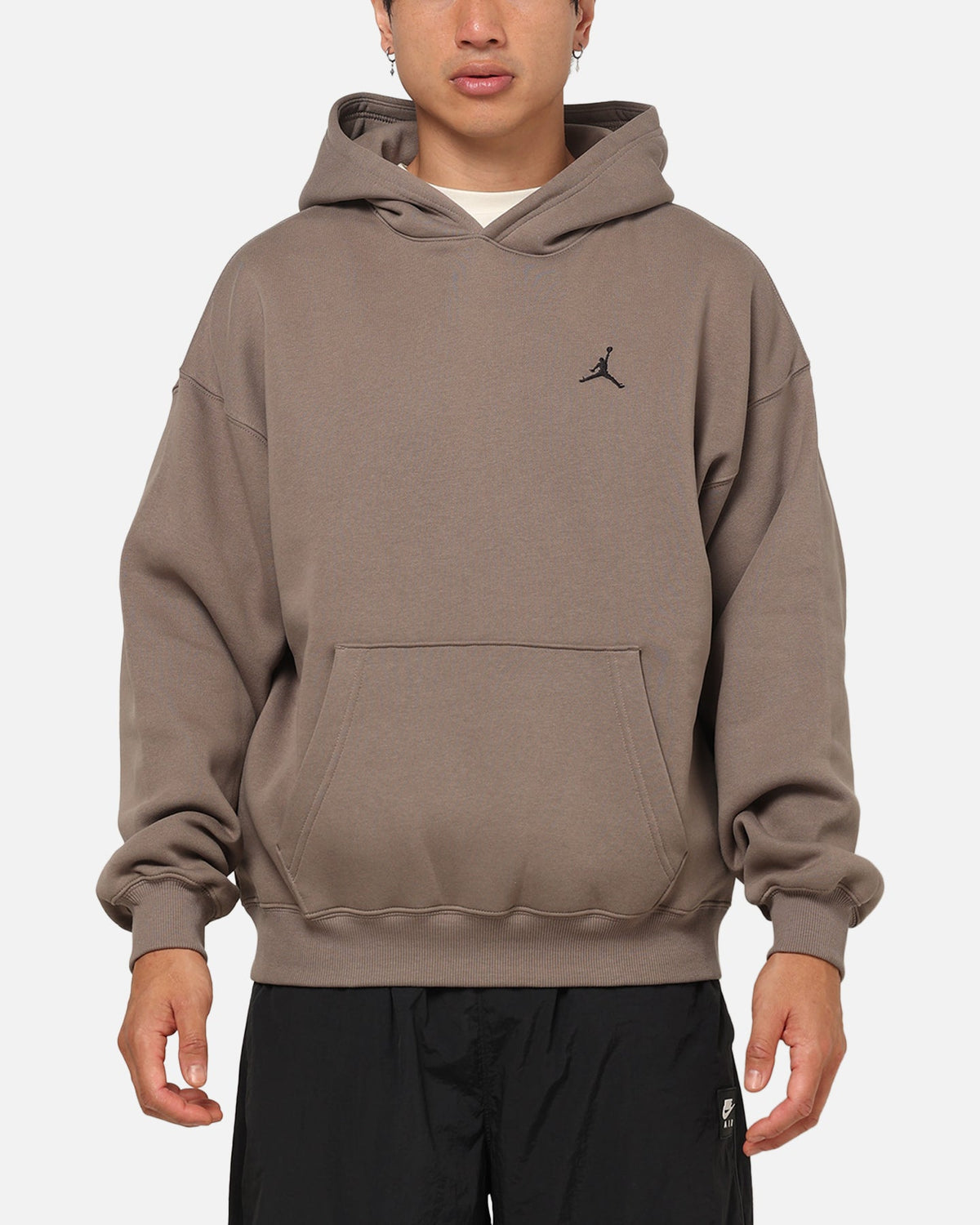 HOT Products Jordan Brooklyn Fleece Oversized Hoodie Olive Grey