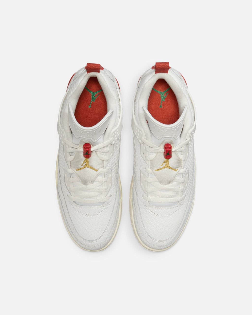 HOT Products Jordan Spizike Low "El Vuelo" Summit White/Metallic Gold-Dragon Red