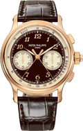 Patek Philippe Grand Complications 41mm Split-Seconds Chronograph Rose Gold Brown Grand Feu Enamel Dial - 5370R-001