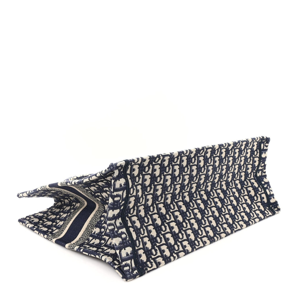 Oblique Large Book Tote Blue Multicolor