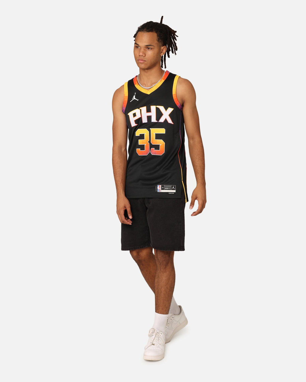 HOT Products Jordan Phoenix Suns Kevin Durant Statement Edition 2022/23 Dri-FIT Swingman Jersey Black
