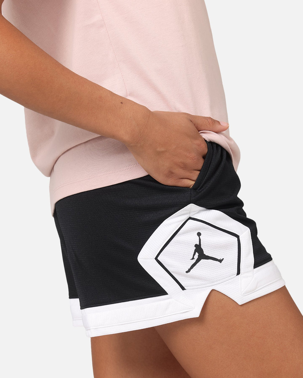 HOT Products Jordan Women's 4" Diamond Shorts Black/White/White