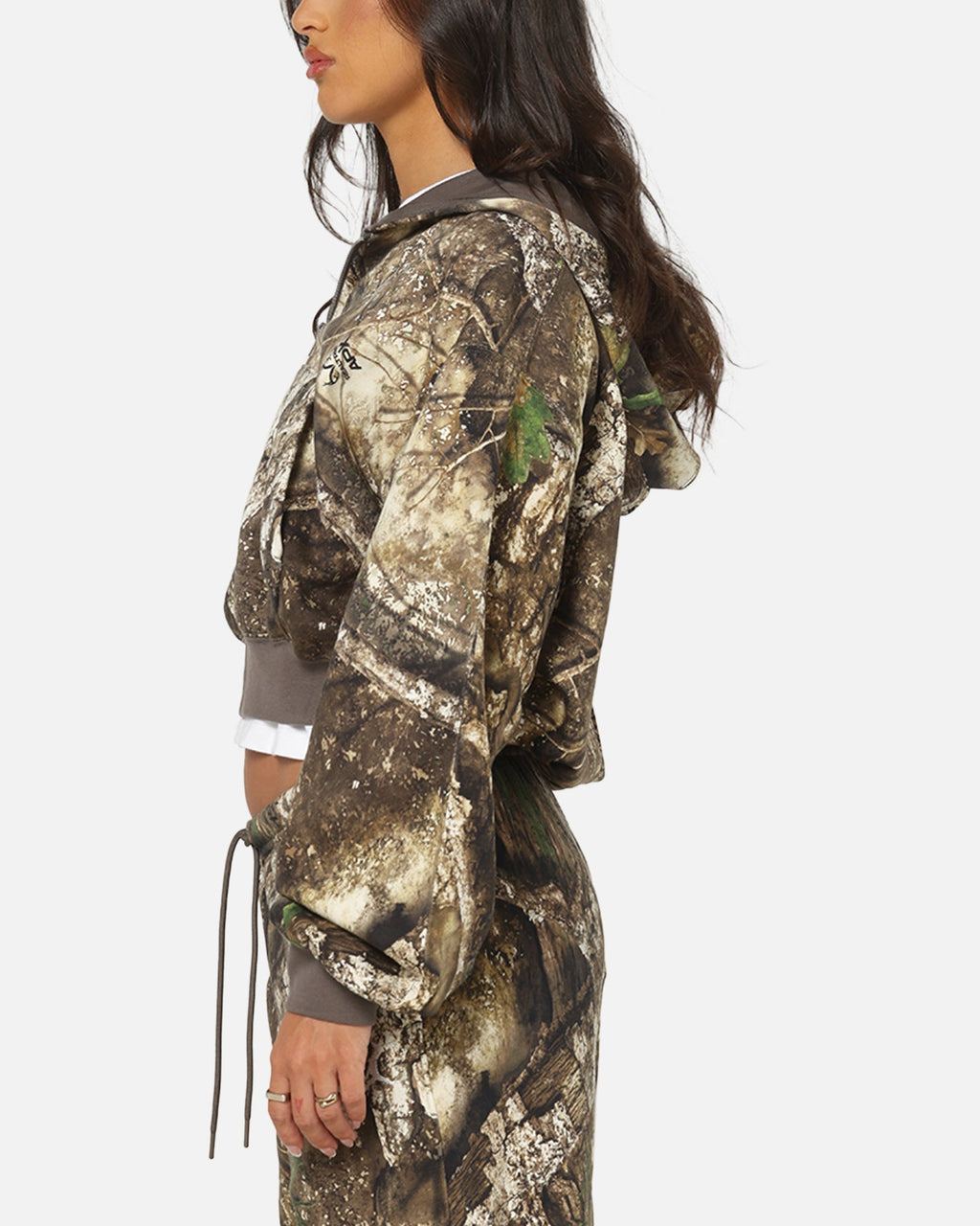 HOT Products Jordan Women's Brooklyn Fleece Realtree Mod Crop Full-Zip Hoodie Sail/Sail