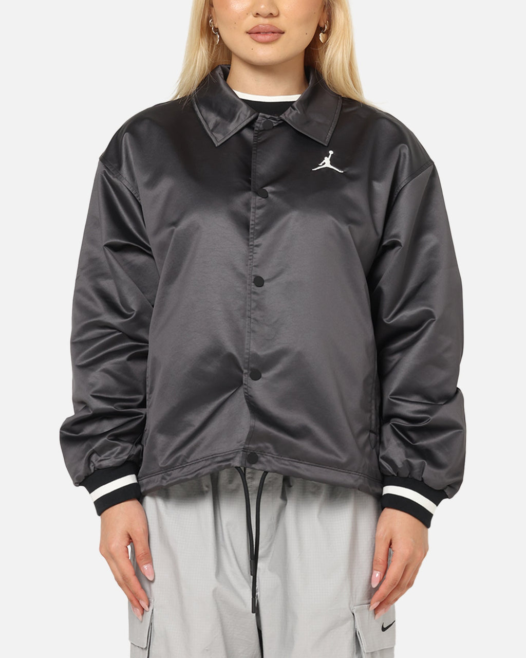 HOT Products Jordan Women's Coaches Jacket Black/Sail