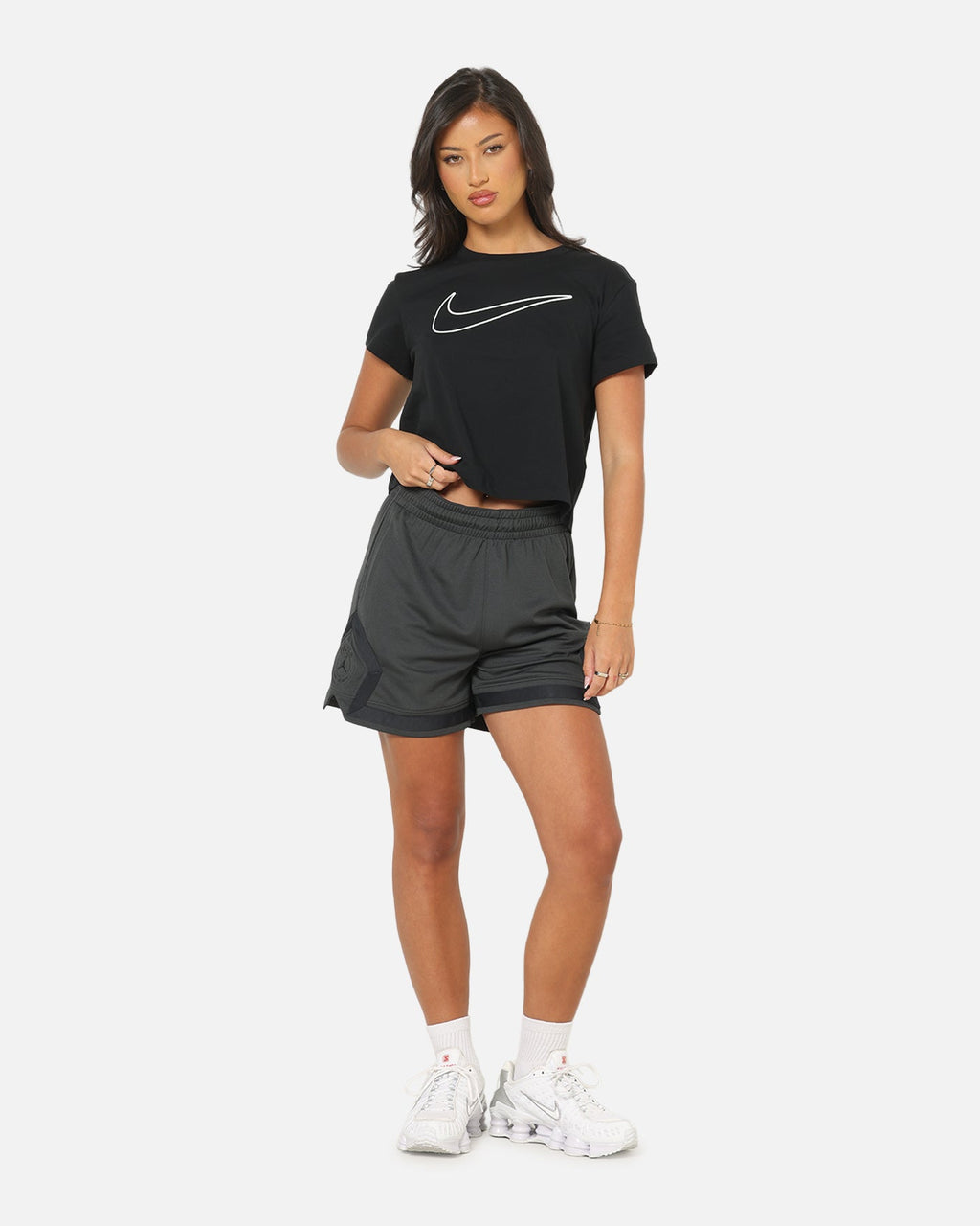 HOT Products Jordan Women's Paris Saint-Germain Sport Diamond Shorts Anthracite/Off White