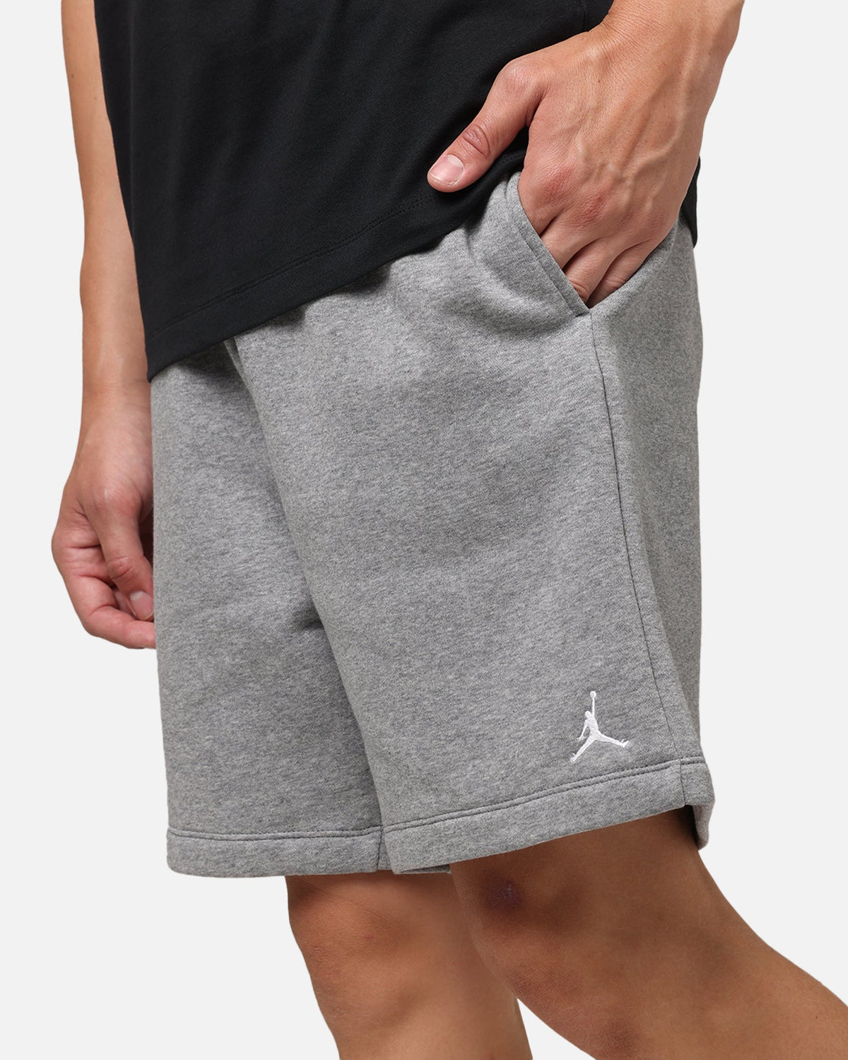 HOT Products Jordan Brooklyn Fleece Shorts Carbon Heather/White