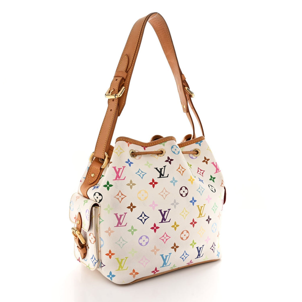 Monogram Multicolor Petit Noe White