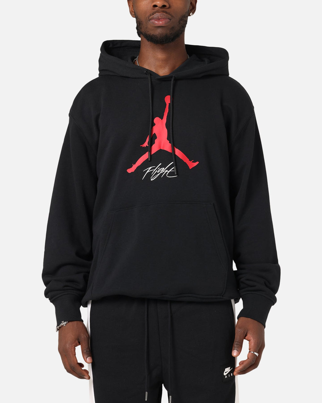 HOT Products Jordan Essentials Loopback Fleece Pullover Hoodie Black/Red