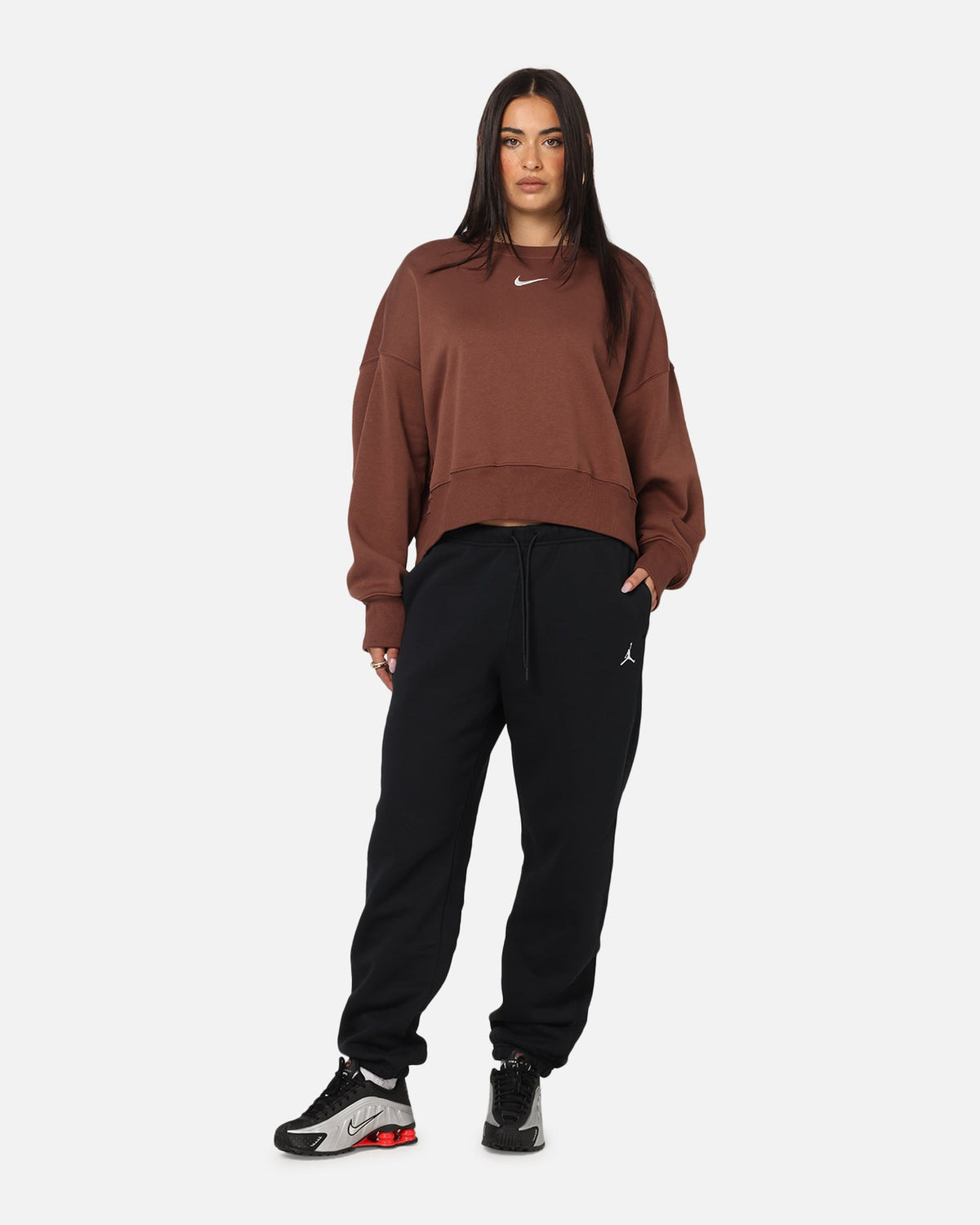HOT Products Jordan Women's Brooklyn Fleece Pants Black/White