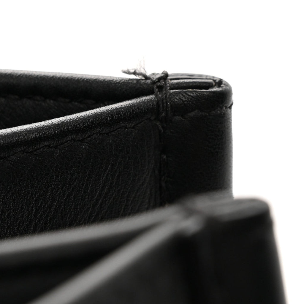 Calfskin Embossed Medium Book Tote Black
