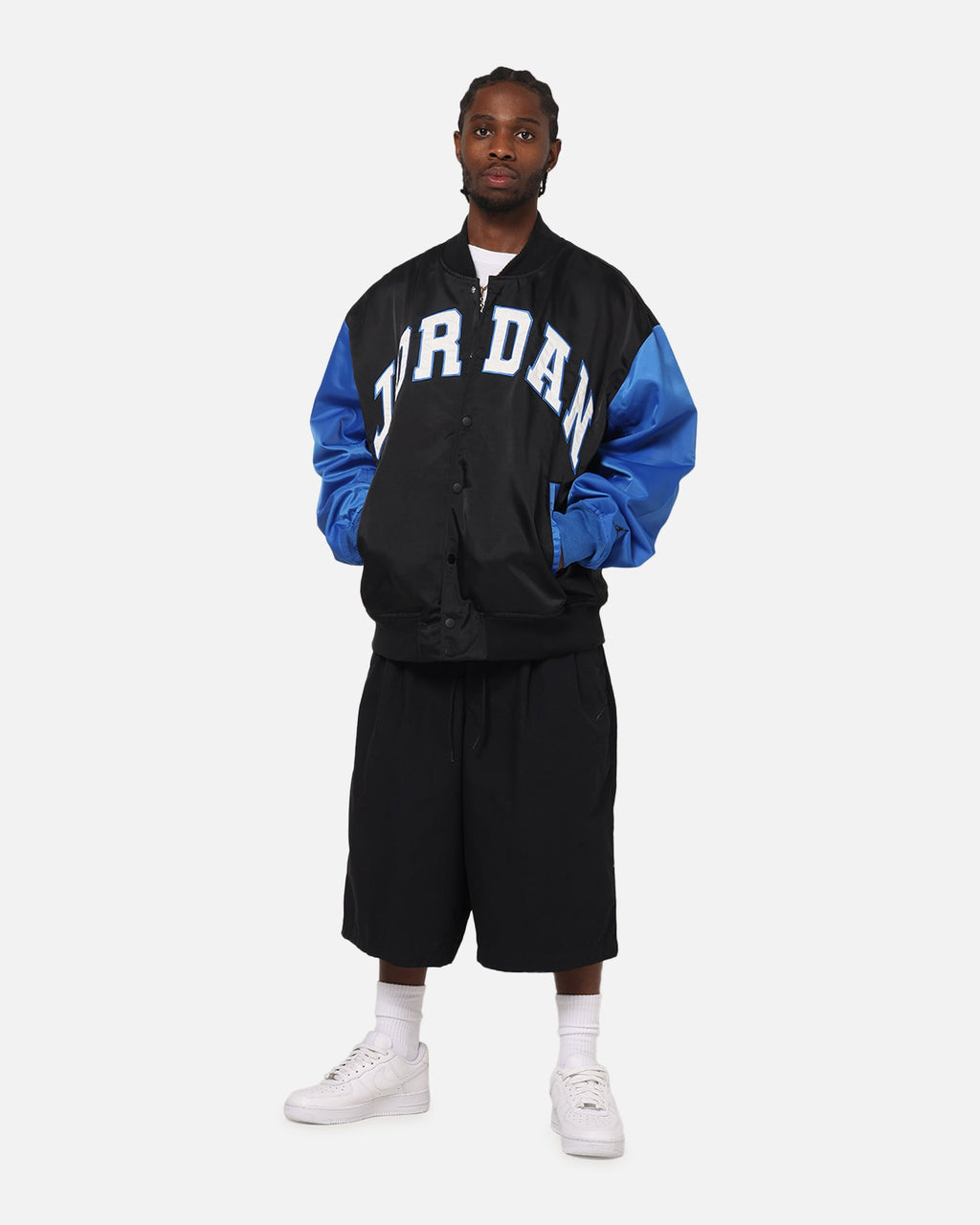 HOT Products Jordan Brooklyn Collegiate Varsity Jacket Black/Blue