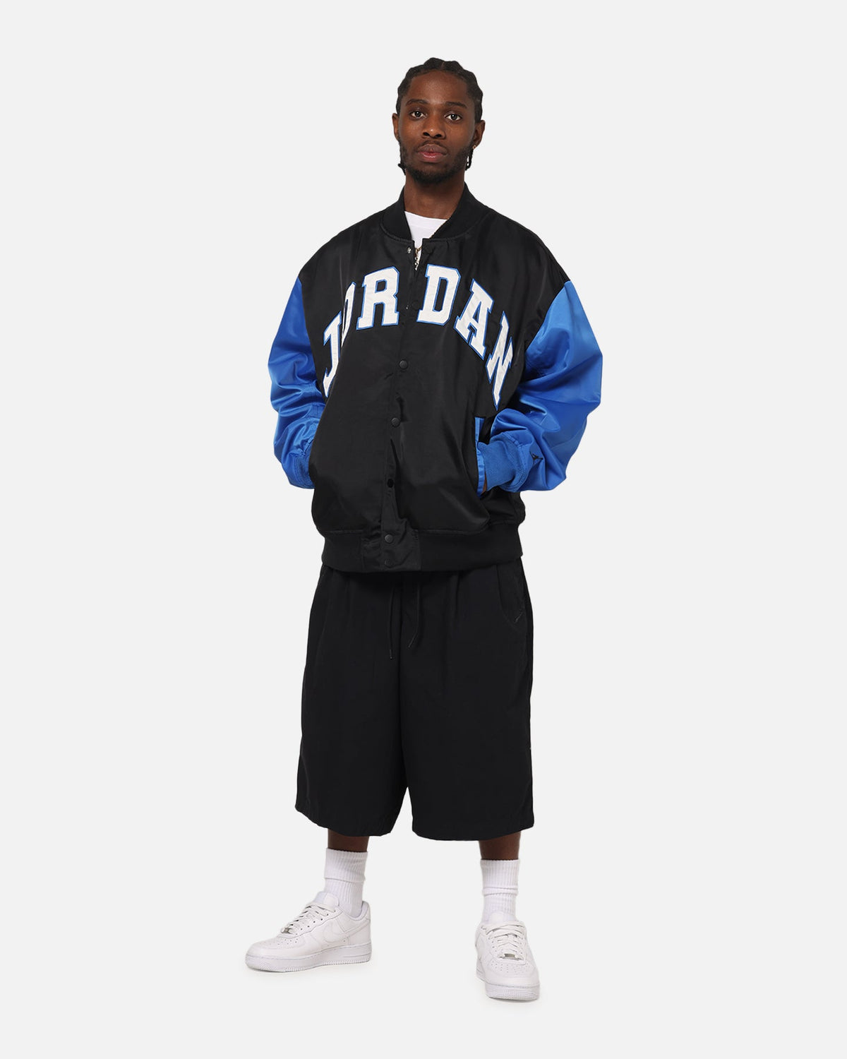 HOT Products Jordan Brooklyn Collegiate Varsity Jacket Black/Blue
