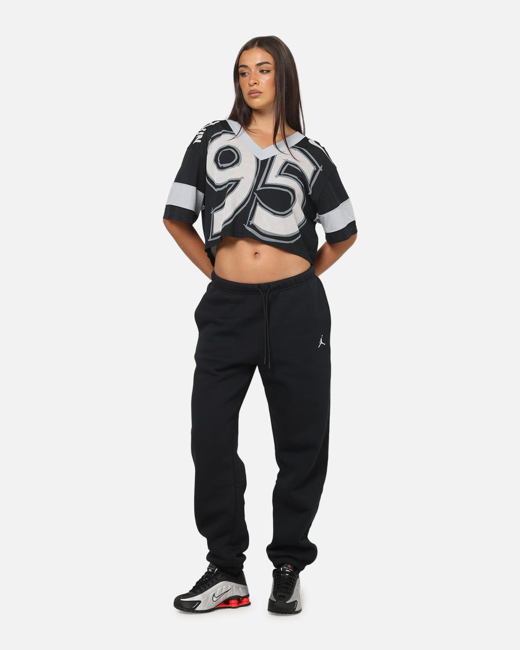 HOT Products Jordan Women's Brooklyn Fleece Pants Black/White
