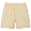 New Arrival LACOSTE  CROCODILE PRINT STRIPE COTTON SHORT Men -BEIGE-WHITE-001