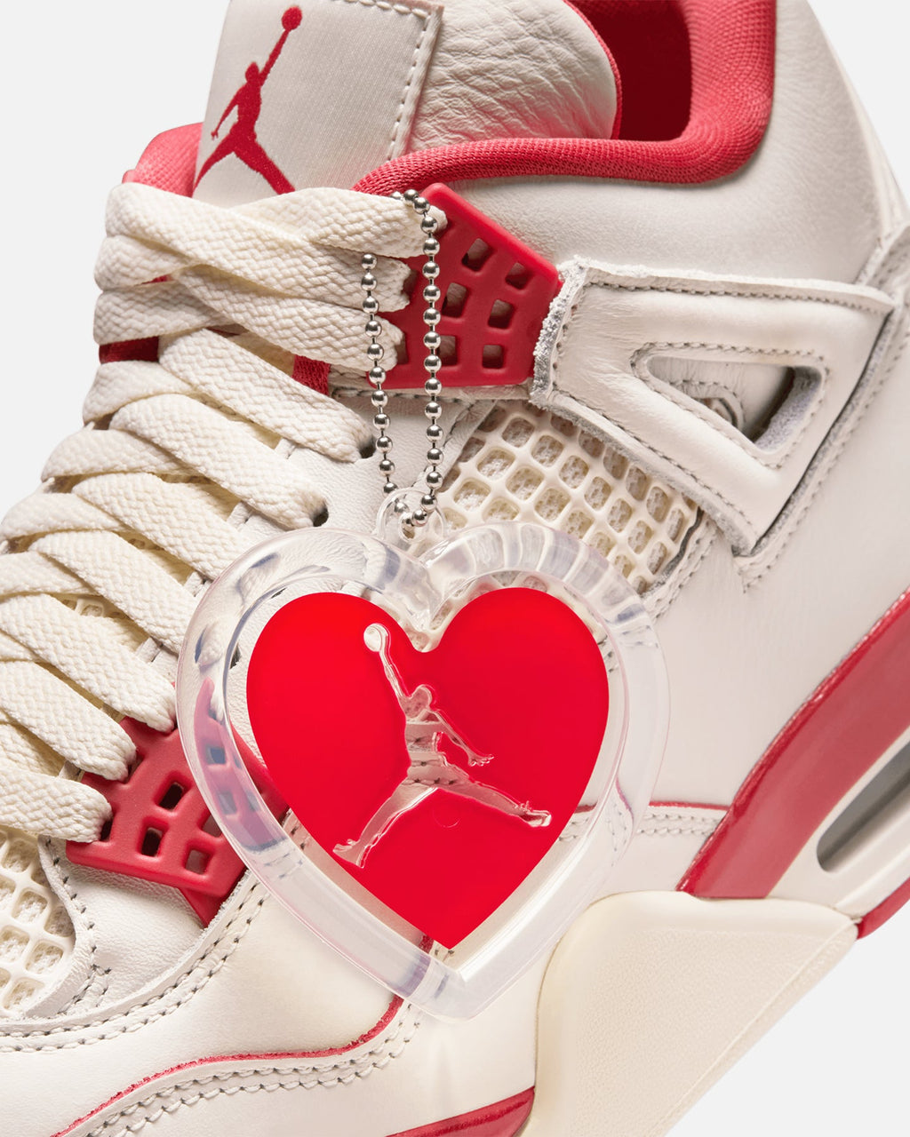 HOT Products Jordan Women's Air Jordan 4 Retro "Pale Ivory and Tough Red" Pale Ivory