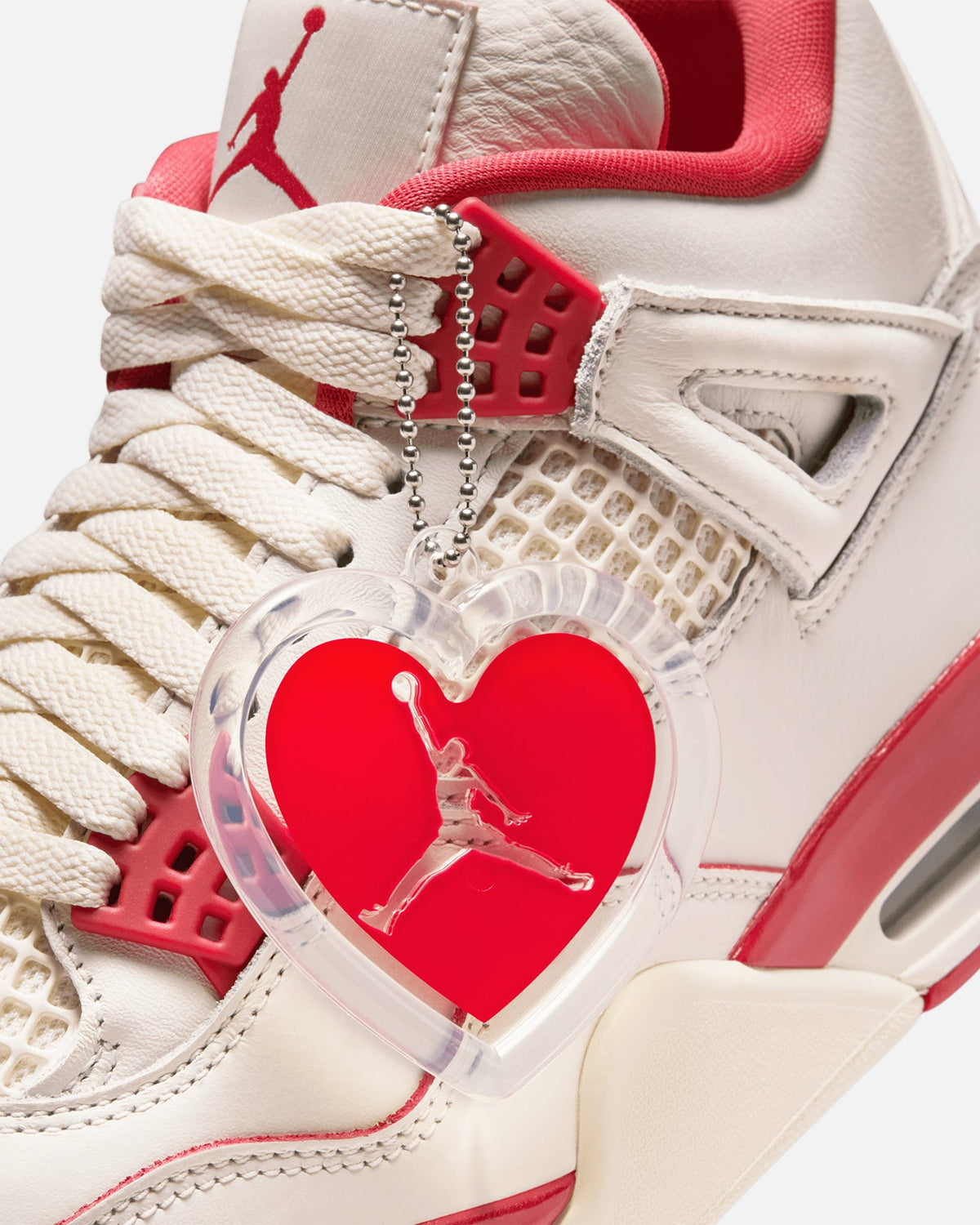 HOT Products Jordan Women's Air Jordan 4 Retro "Pale Ivory and Tough Red" Pale Ivory