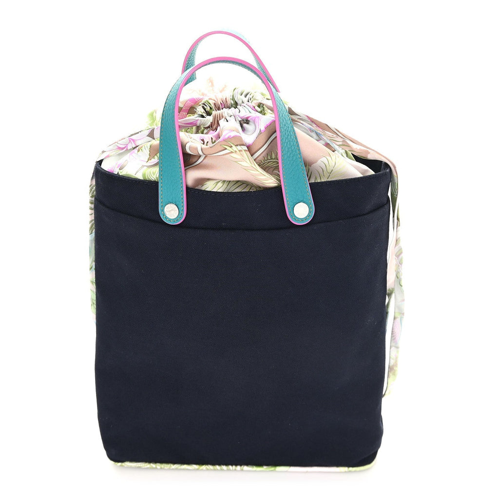 Canvas Taurillon Silk Petit H Tote Multicolor
