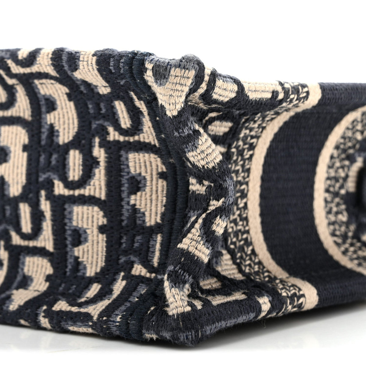 Oblique Mini Book Tote With Strap Blue Multicolor