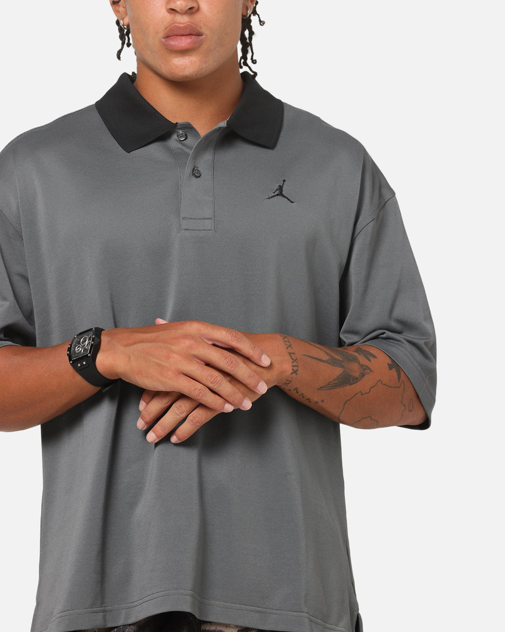 HOT Products Jordan Brooklyn Polo Top Iron Grey