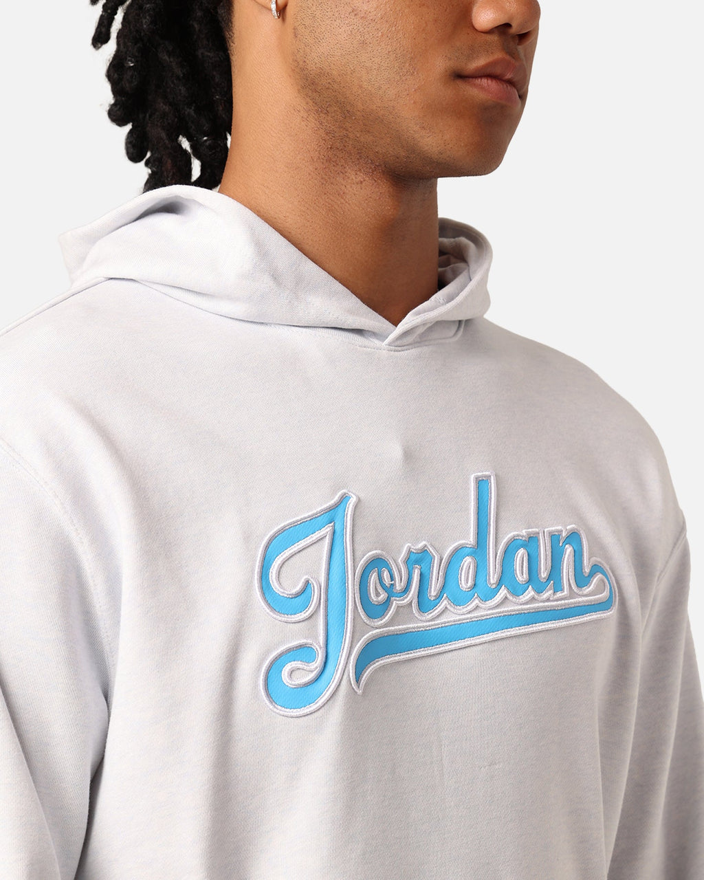HOT Products Jordan Flight MVP Fleece Pullover Hoodie Pure Platinum