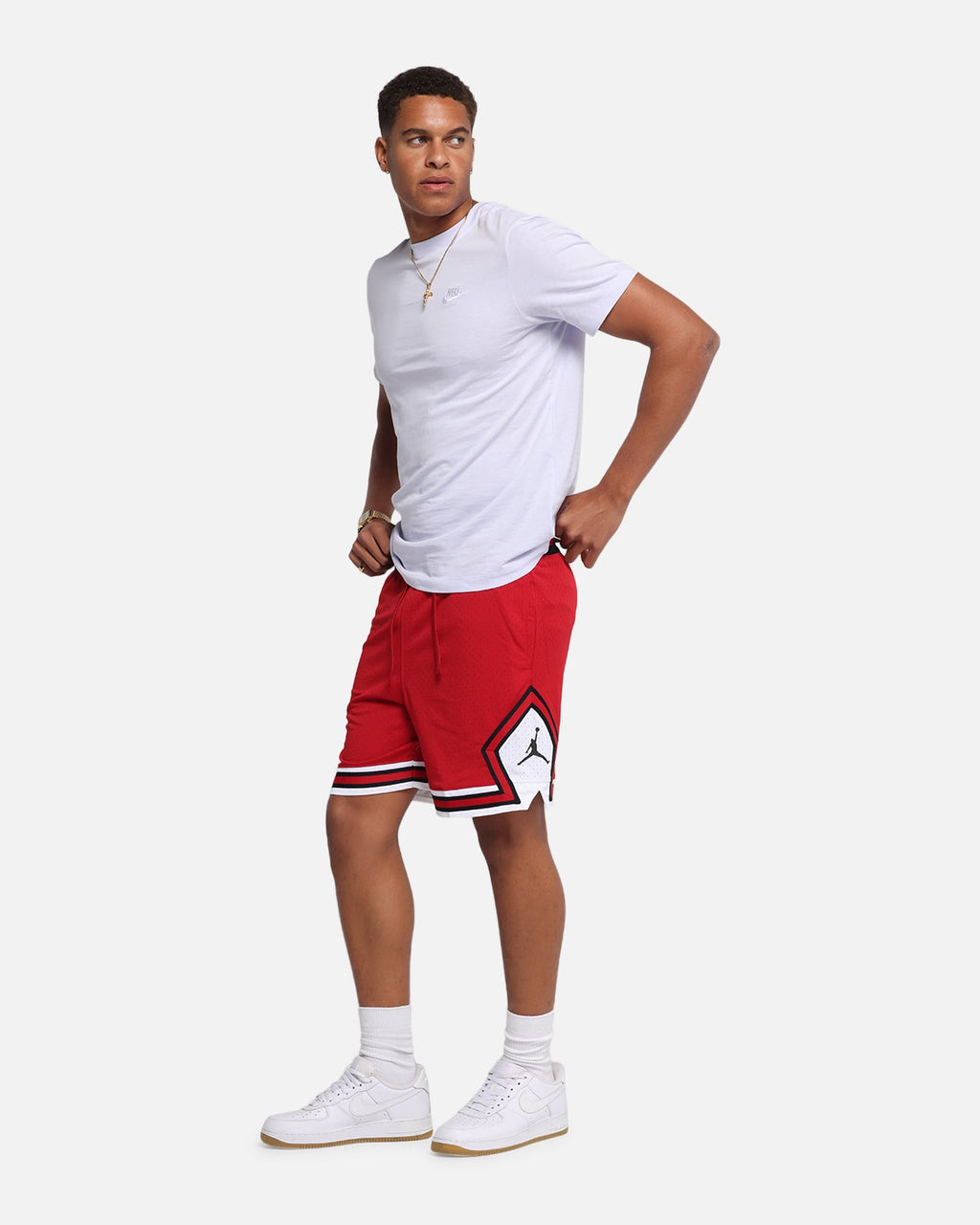 HOT Products Jordan Dri-FIT Sport Diamond Shorts Gym Red/White