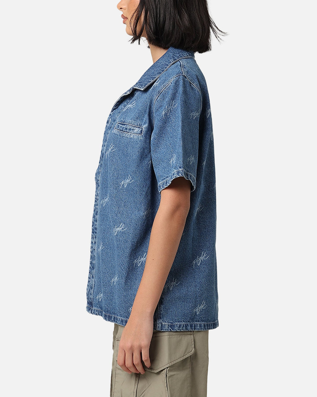 HOT Products Jordan Women's Woven Denim Top Stone Blue
