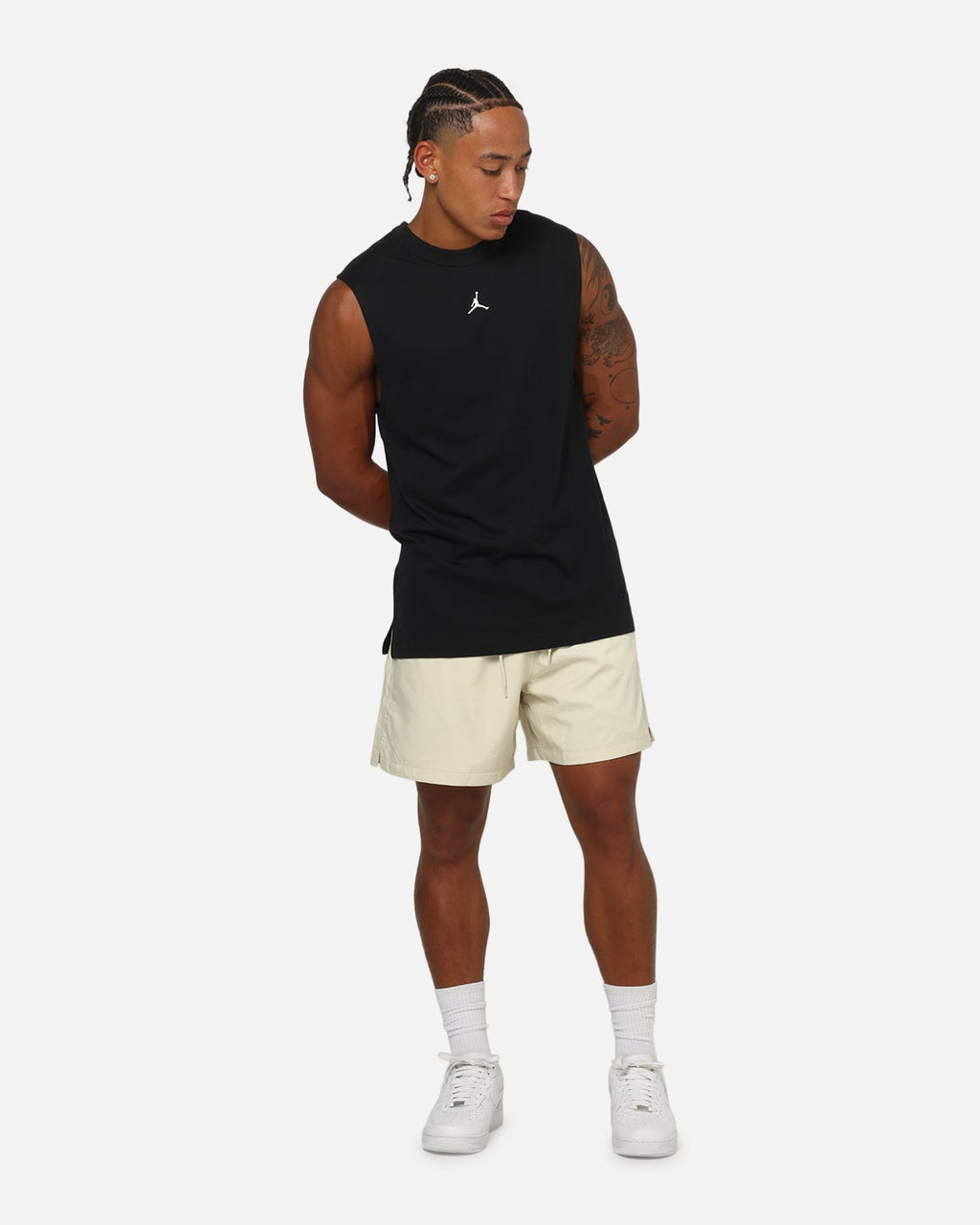 HOT Products Jordan Jumpman Dri-FIT Sport Sleeveless Top Black/White