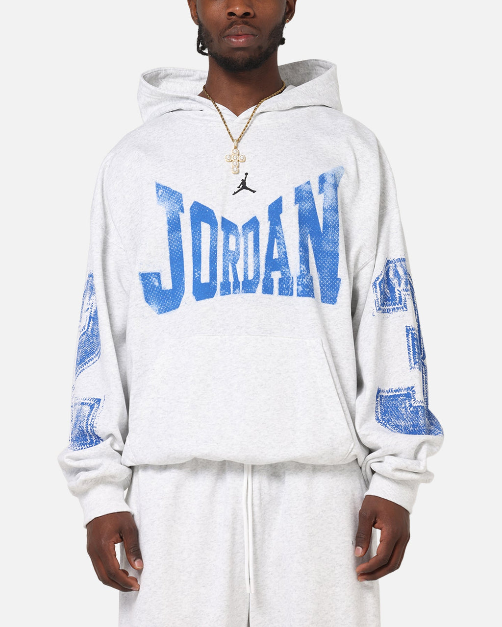 HOT Products Jordan Brooklyn Collegiate Pullover Hoodie Birch Heather Grey