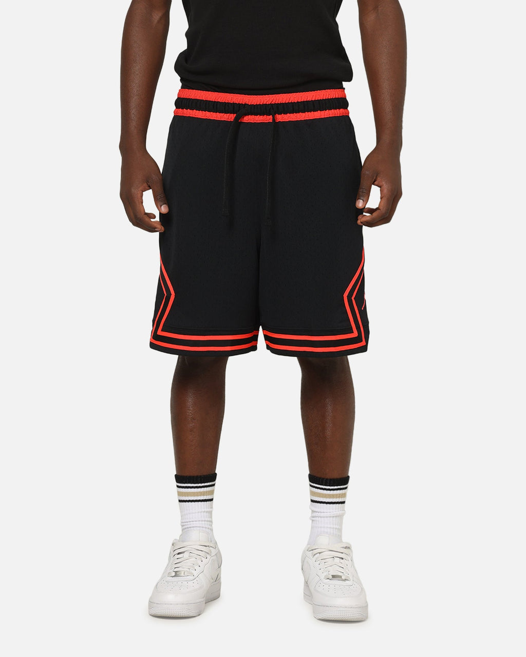 HOT Products Jordan Dri-FIT Sport Diamond Shorts Black/Infrared