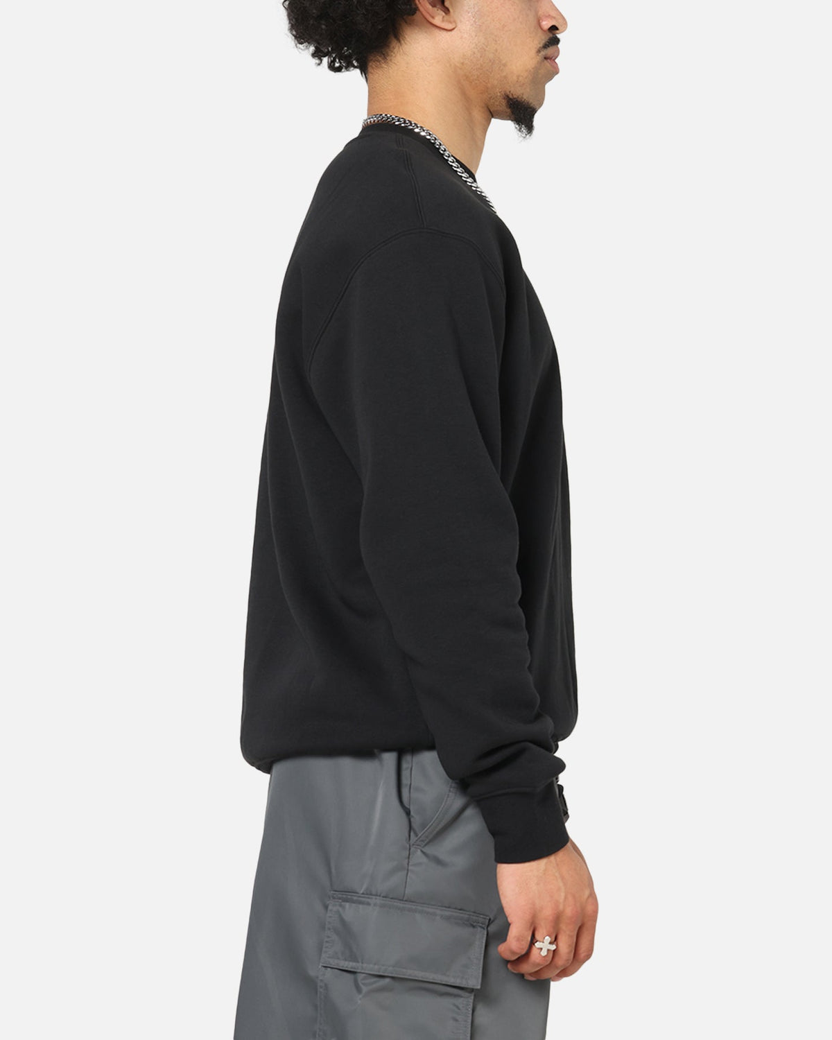 HOT Products Jordan Brooklyn Fleece Crewneck Black/White