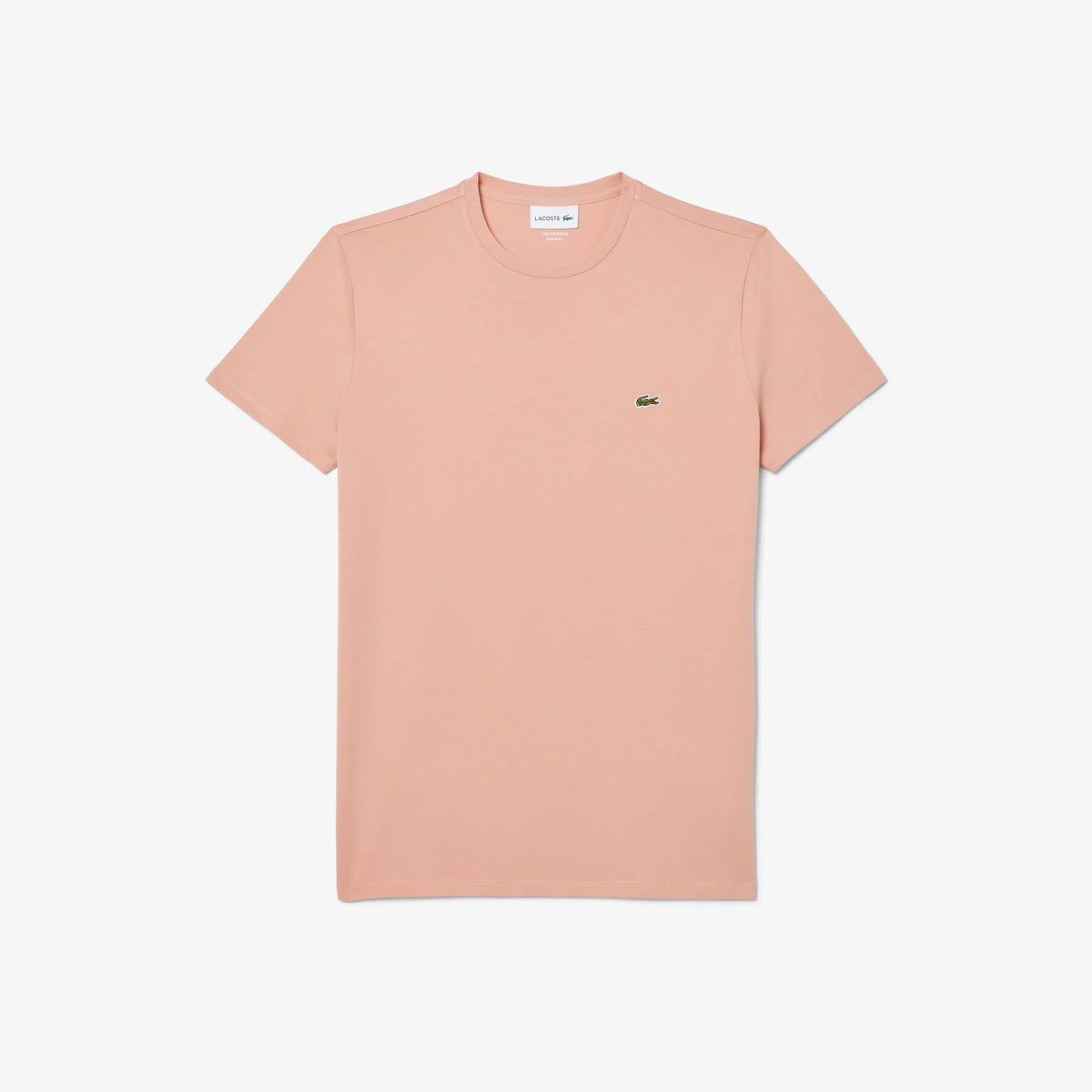 New Arrival LACOSTE Regular fit CREW NECK T-SHIRT Men -BEIGE-ZIH