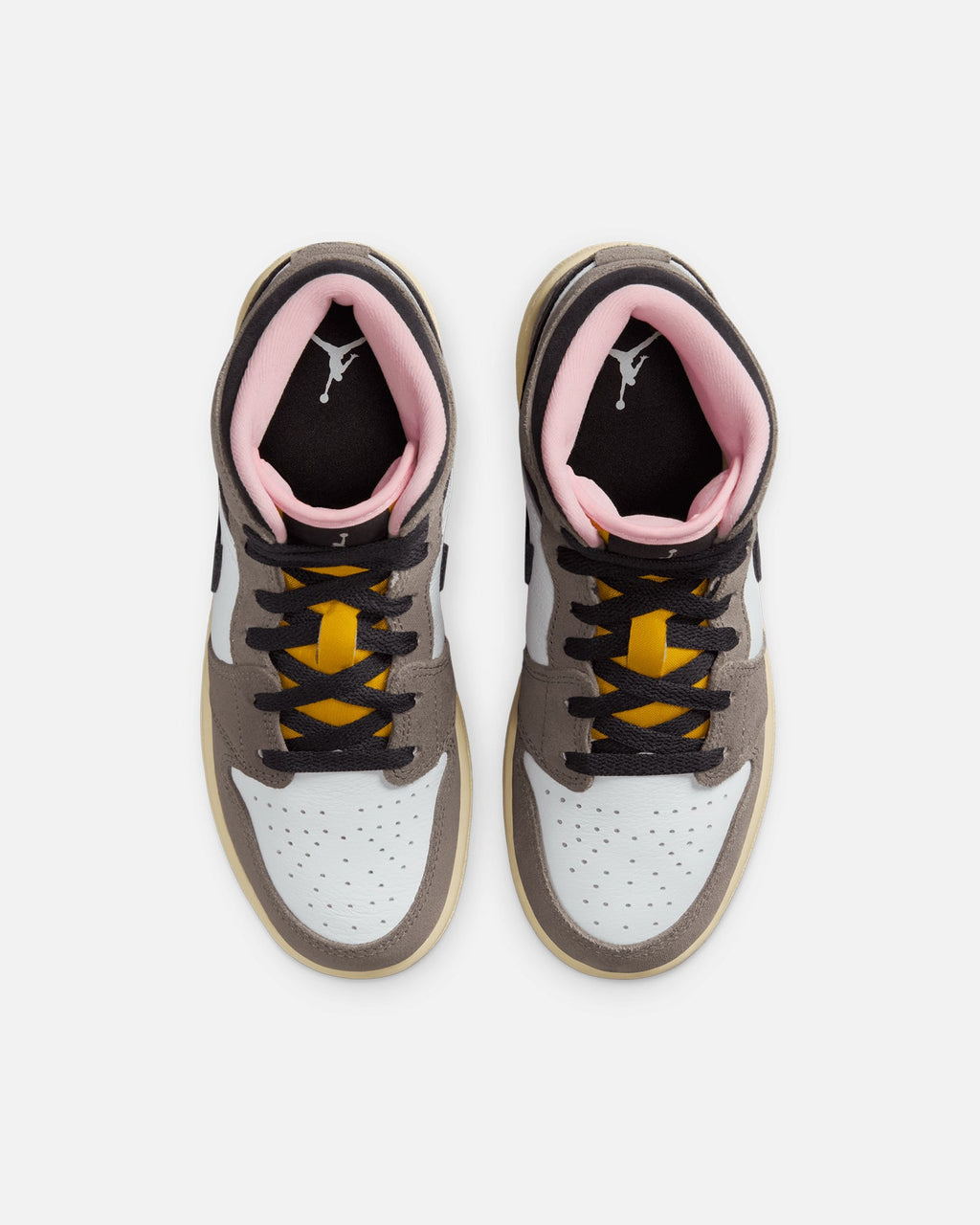 HOT Products Jordan Kids' Air Jordan 1 Mid SE (GS) White/Grey