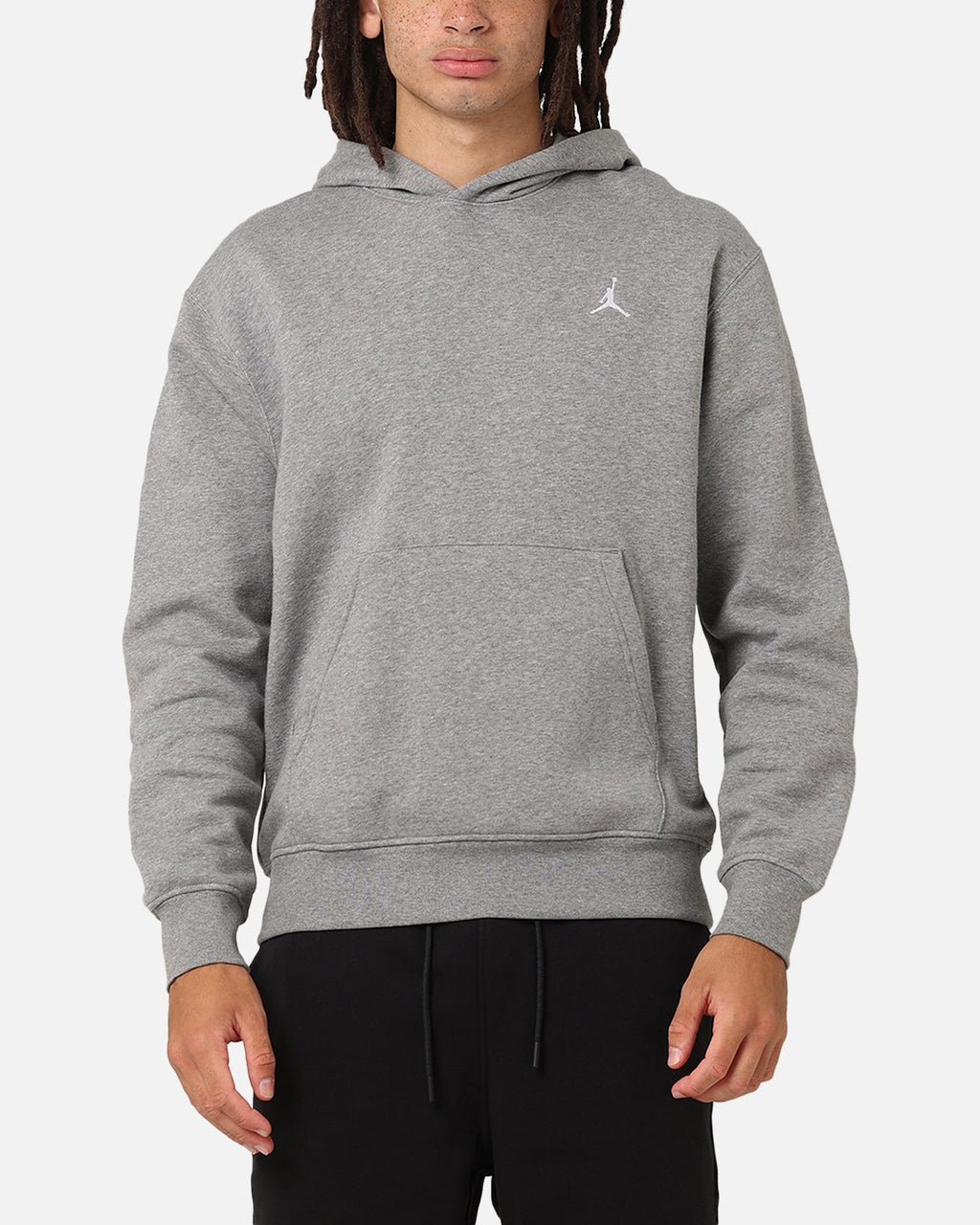 HOT Products Jordan Brooklyn Fleece Pullover Hoodie Carbon Heather/White