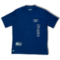 New Arrival LACOSTE FRENCH HERITAGE TENNIS PRINTED CREW NECK T-SHIRT Men -NAVY BLUE