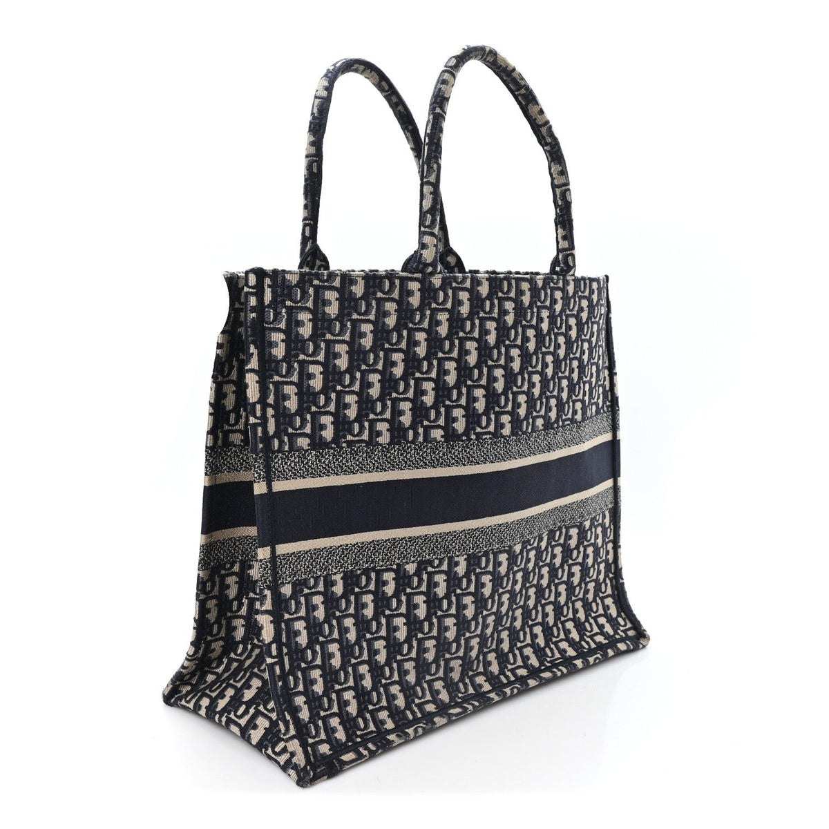 Oblique Large Book Tote Blue Multicolor