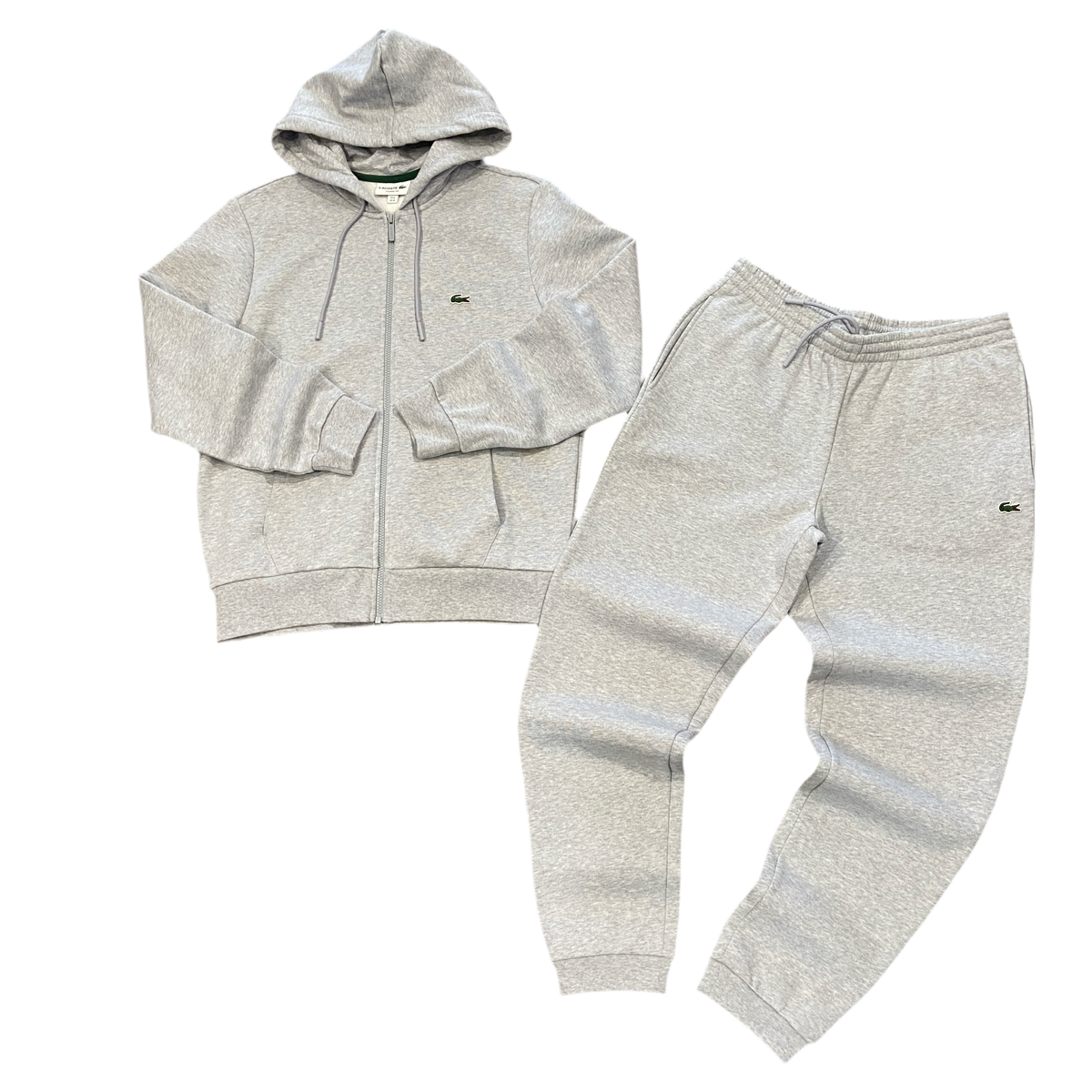New Arrival LACOSTE FUll ZIP HOODED CLASSIC SWEATSUIT Men -GREY CCA
