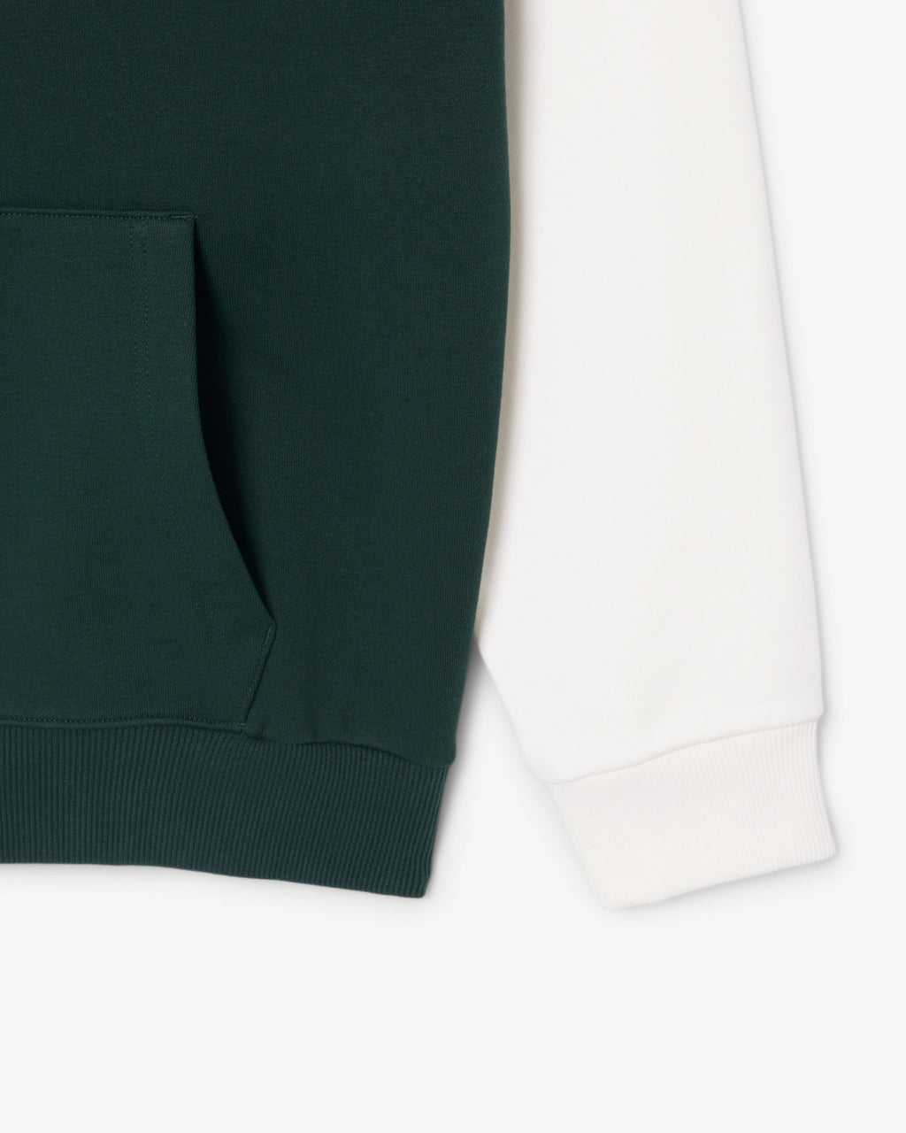 New Arrival LACOSTE CLASSIC FIT SWEATSUIT HOODED FLEECE  -Men-WHITE /GREEN