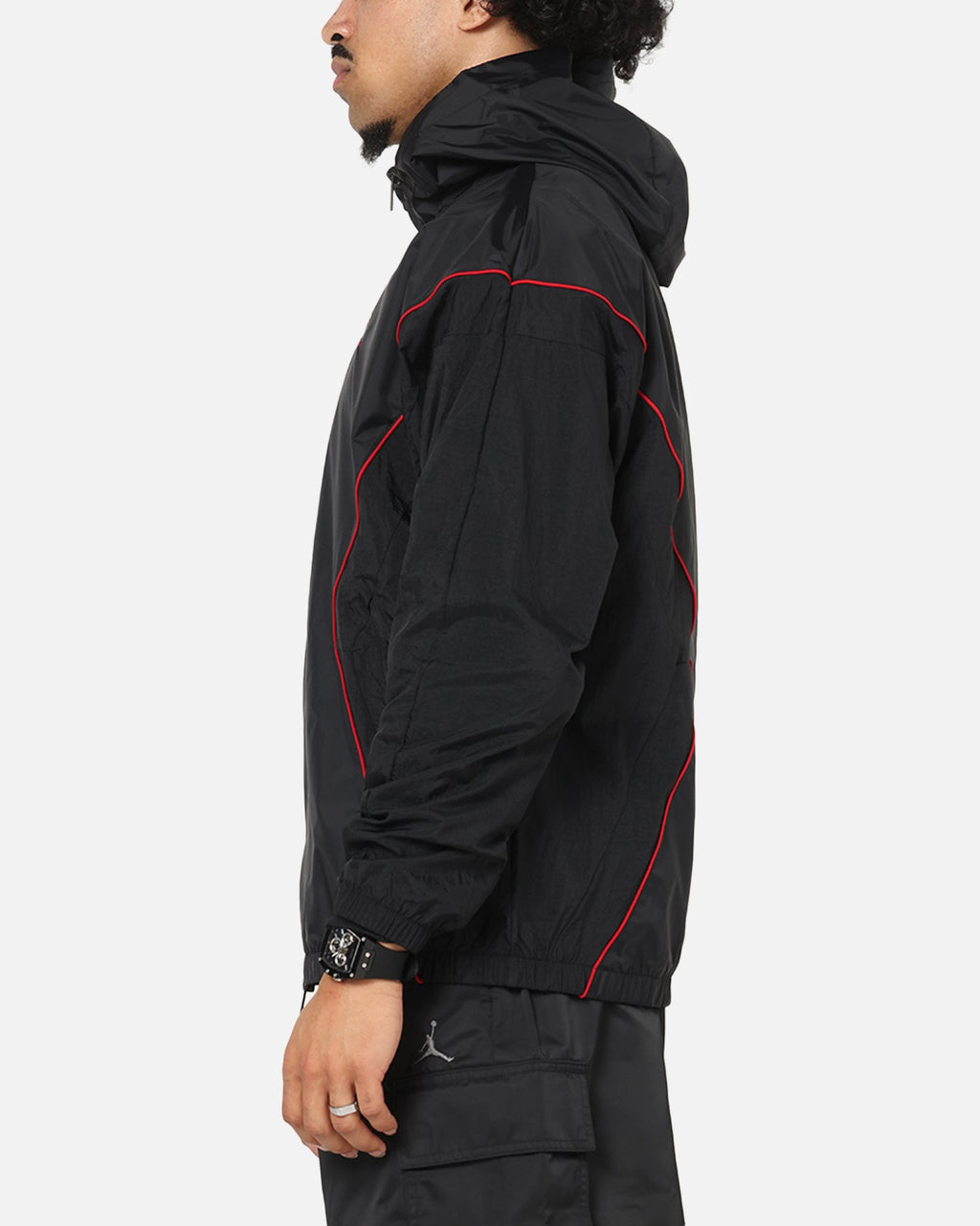 HOT Products Jordan Brooklyn Draft Jacket Black/Black/Red