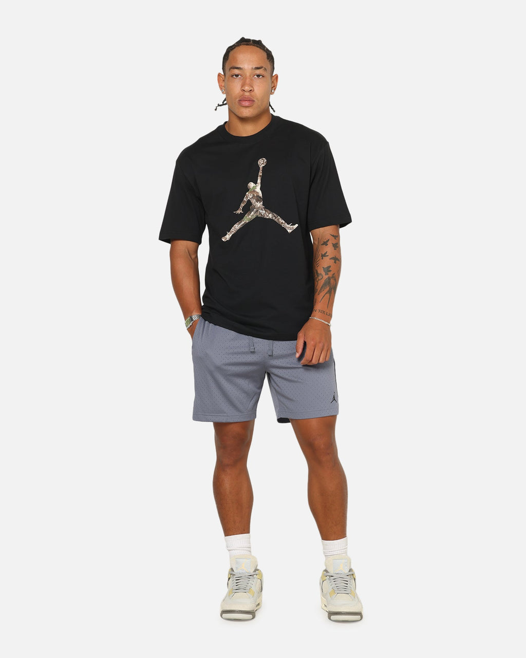 HOT Products Jordan Sport Jumpman Dri-FIT Mesh Shorts Light Carbon/Black
