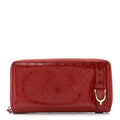 Patent Microguccissima Zip Around Wallet Rose Bed