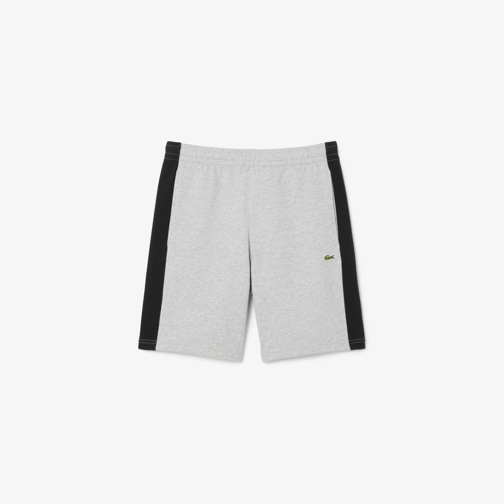 New Arrival Lacoste COLORBLOCK FLEECE Short Men -GREY CHINE-BLACK-LY3