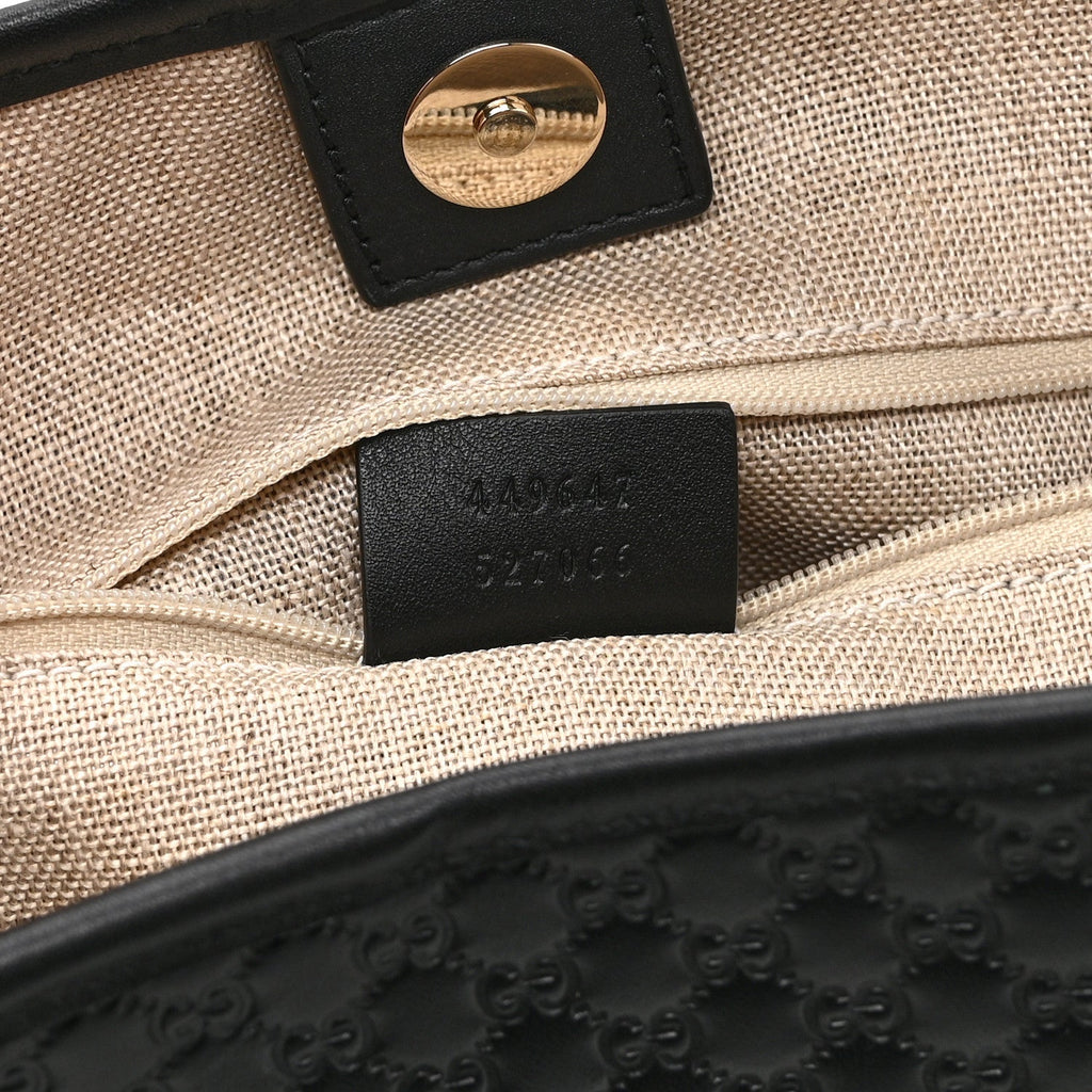 Microguccissima Medium Joy Tote Black