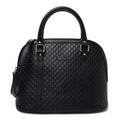 Microguccissima Medium Dome Bag Black